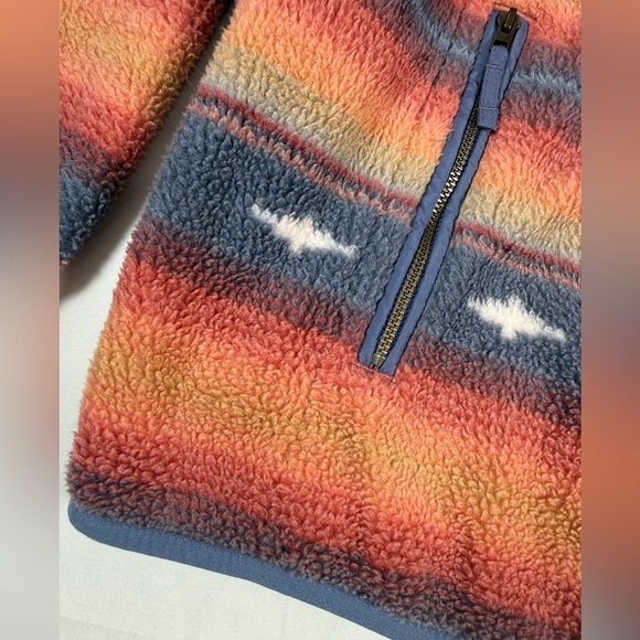 AMERICAN EAGLE Womens Southwestern Fleece Snap Front Jacket S Cozy Boho Western - Picture 8 of 15